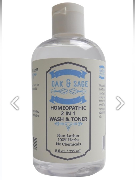 Other - Oak & Sage Homeopathic 2-in-1 Wash & Toner